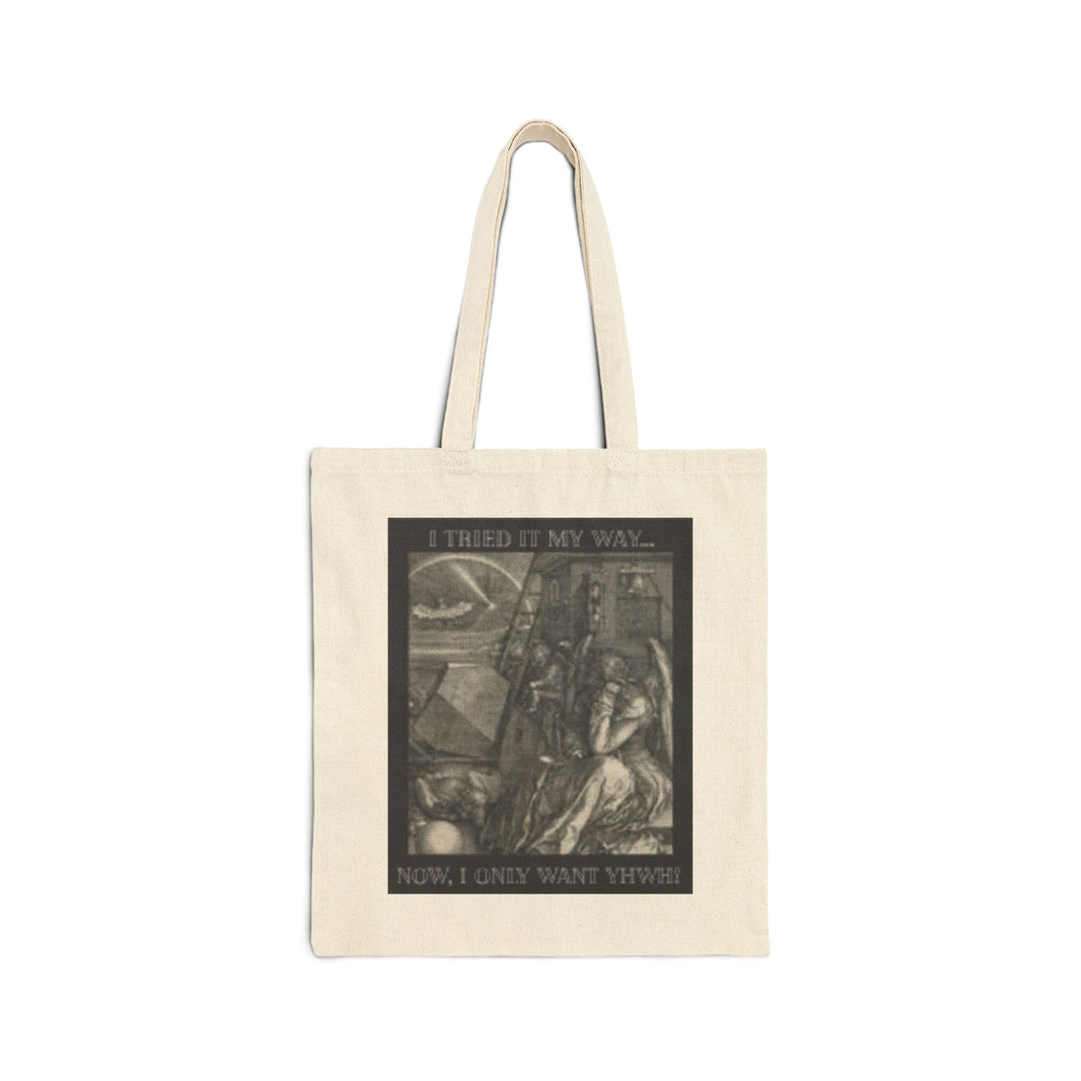 "I Tried It My Way... Now I Only Want YHWH" — Vintage Renaissance Art Tote Bag