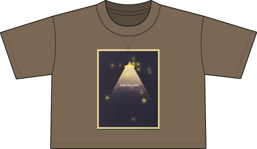 Find the light-"Jesus is the way, the truth, and the light." Women's French Terry Mid-Length Boxy Top