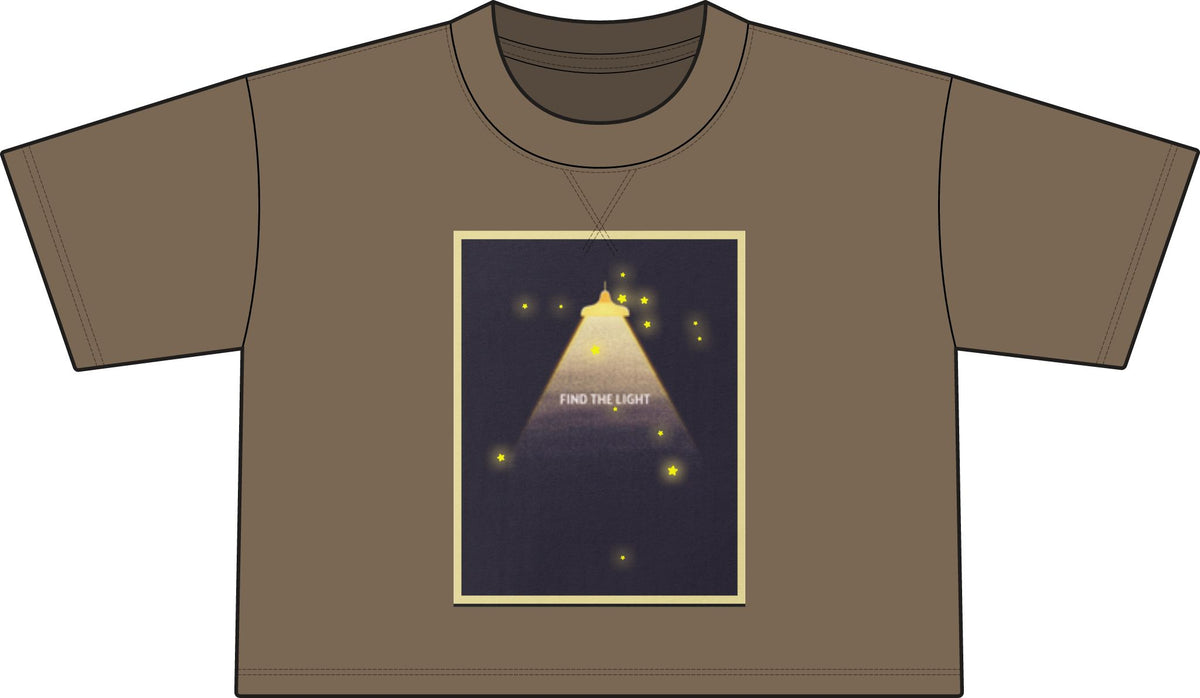 Find the light-"Jesus is the way, the truth, and the light." Women's French Terry Mid-Length Boxy Top
