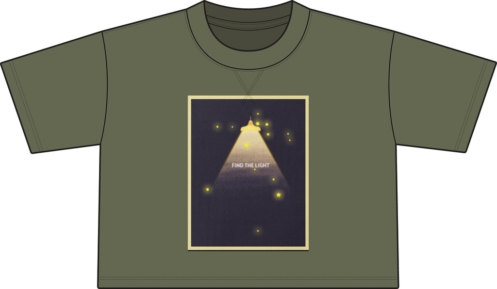 Find the light-"Jesus is the way, the truth, and the light." Women's French Terry Mid-Length Boxy Top