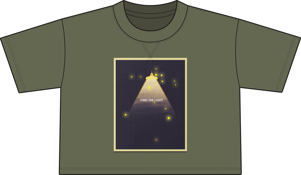 Find the light-"Jesus is the way, the truth, and the light." Women's French Terry Mid-Length Boxy Top