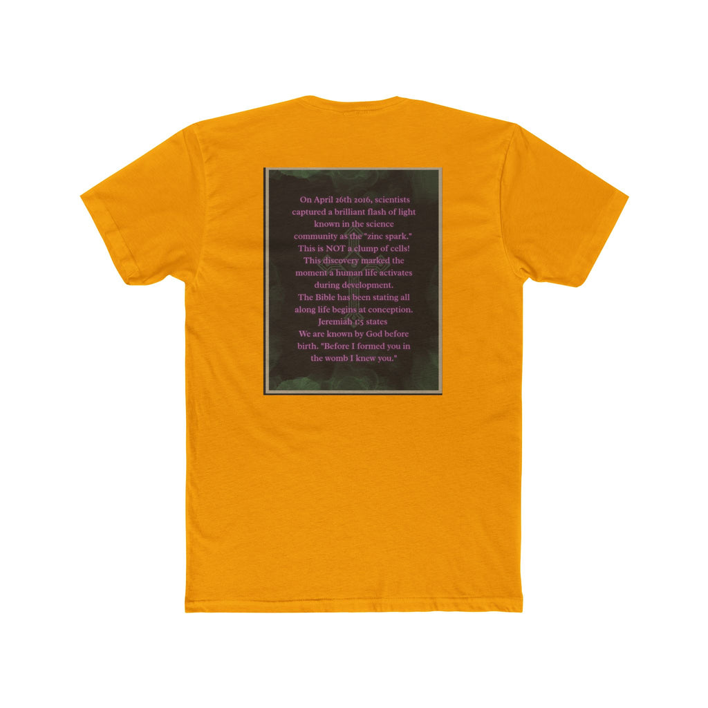 "Science Saw the Spark, Scripture Knew the Source" – Life Begins at Conception Tee
