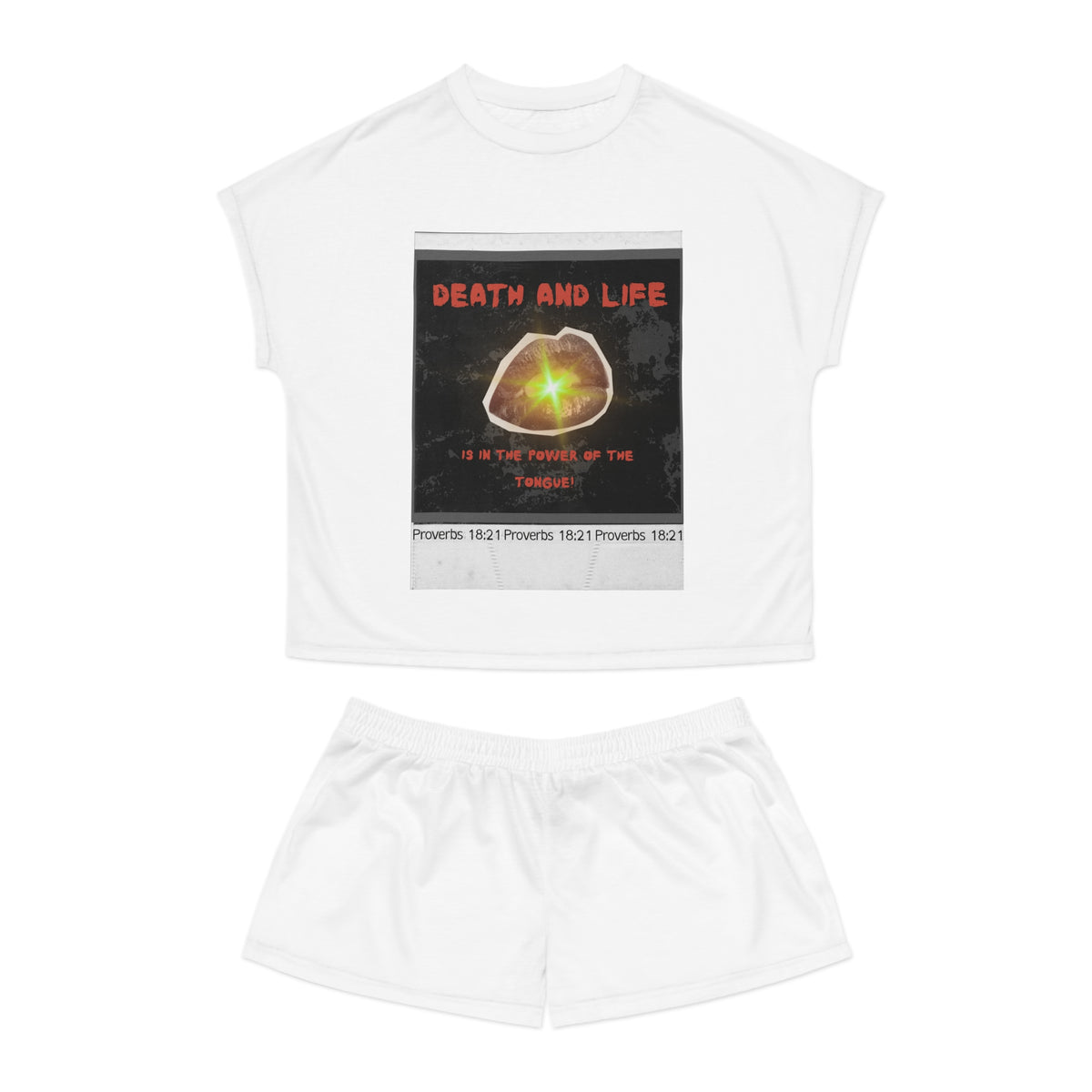 Set apart collection Women's Short Pajama Set (AOP)