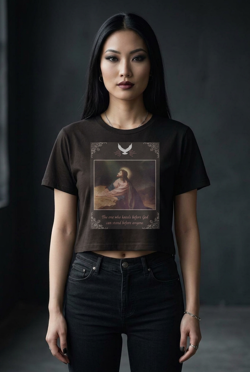 "The One Who Kneels Before God" – Unisex Cotton Crew Tee