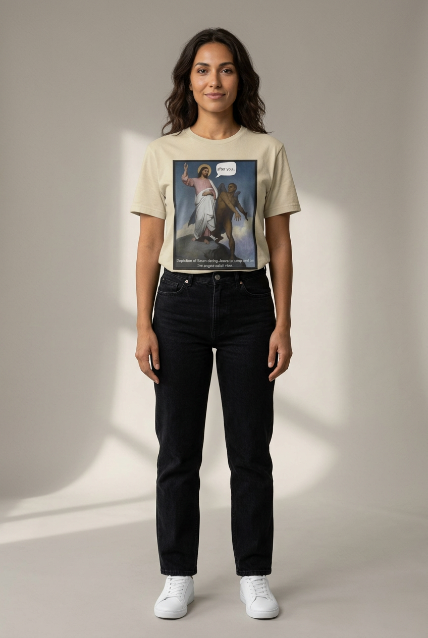 "After You" – Temptation of Christ Tee Unisex Cotton Crew Tee
