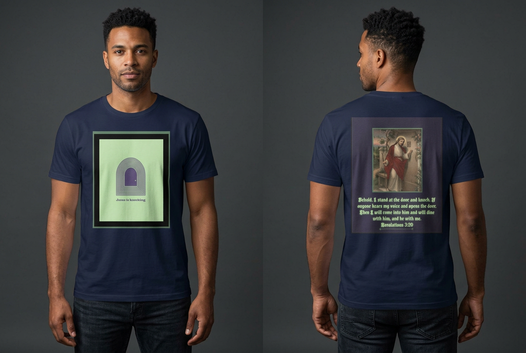 Jesus is knocking-Unisex T-Shirt