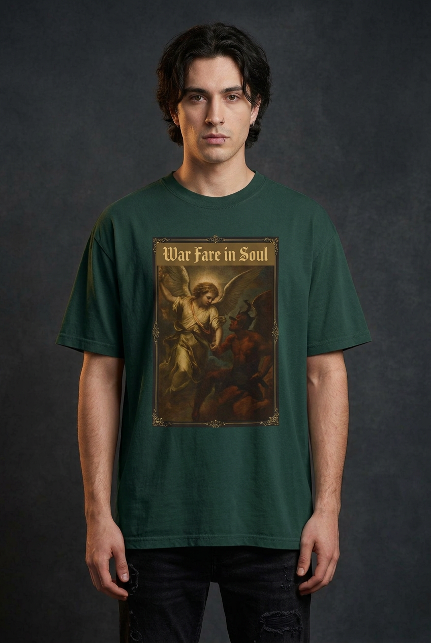 "Warfare Is Real" – Spiritual Battle Tee