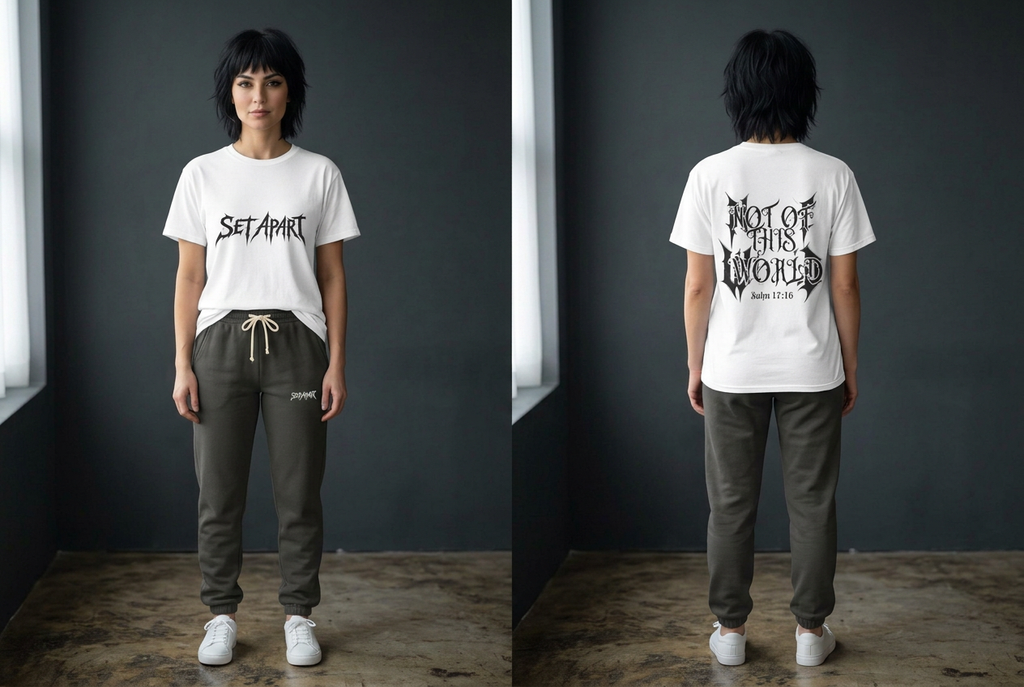John 17:16 Not Of This World -Unisex Heavy Cotton Tee