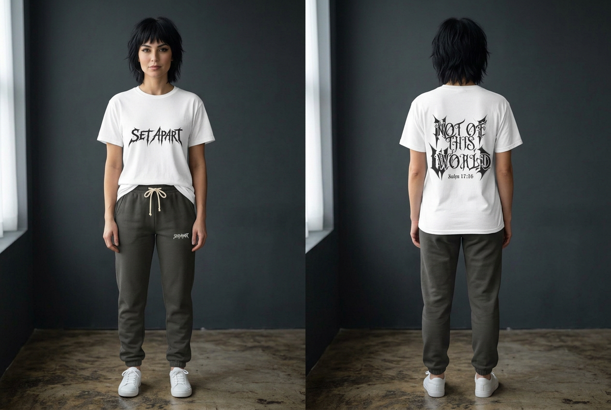 John 17:16 Not Of This World -Unisex Heavy Cotton Tee