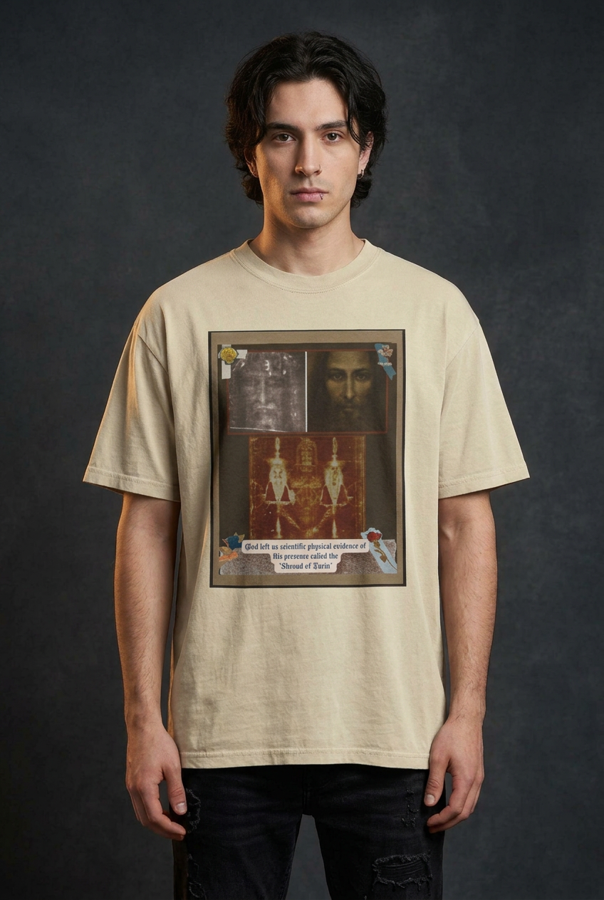 Shroud of Turin– Sepia Faith Tee