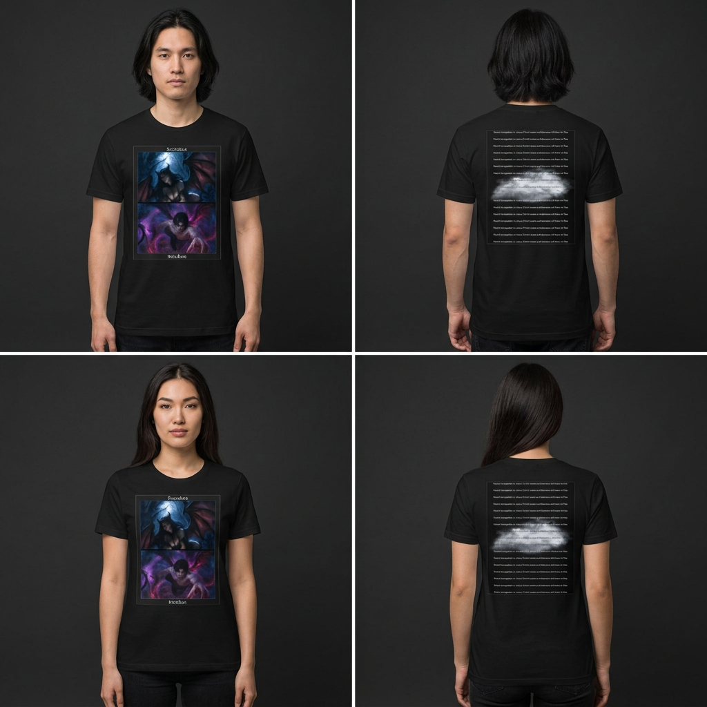 Resist Temptation front-and-back model mockups
