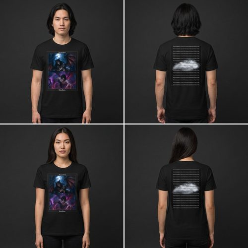 Resist Temptation front-and-back model mockups