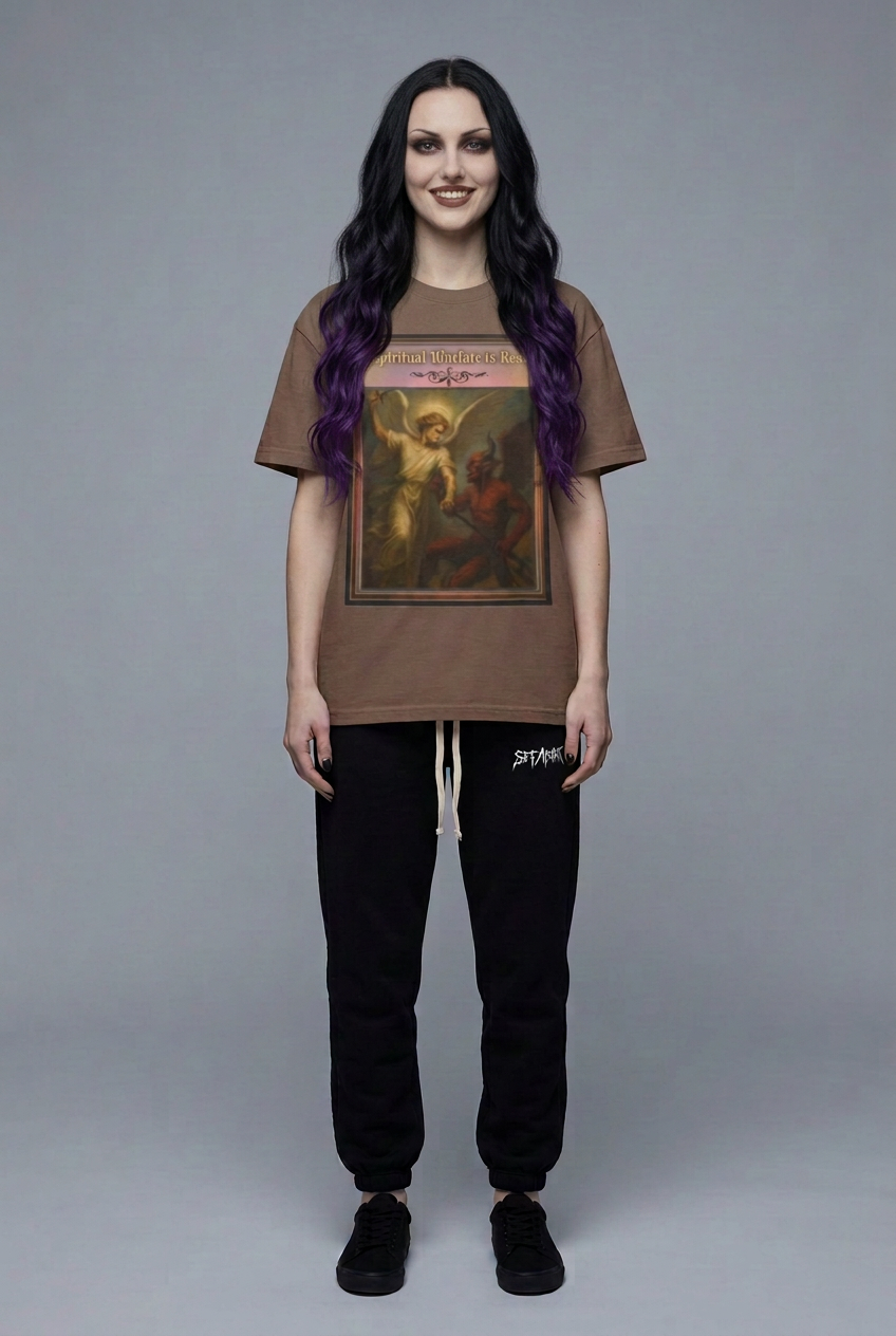 Smiling model with long wavy black hair and purple tips